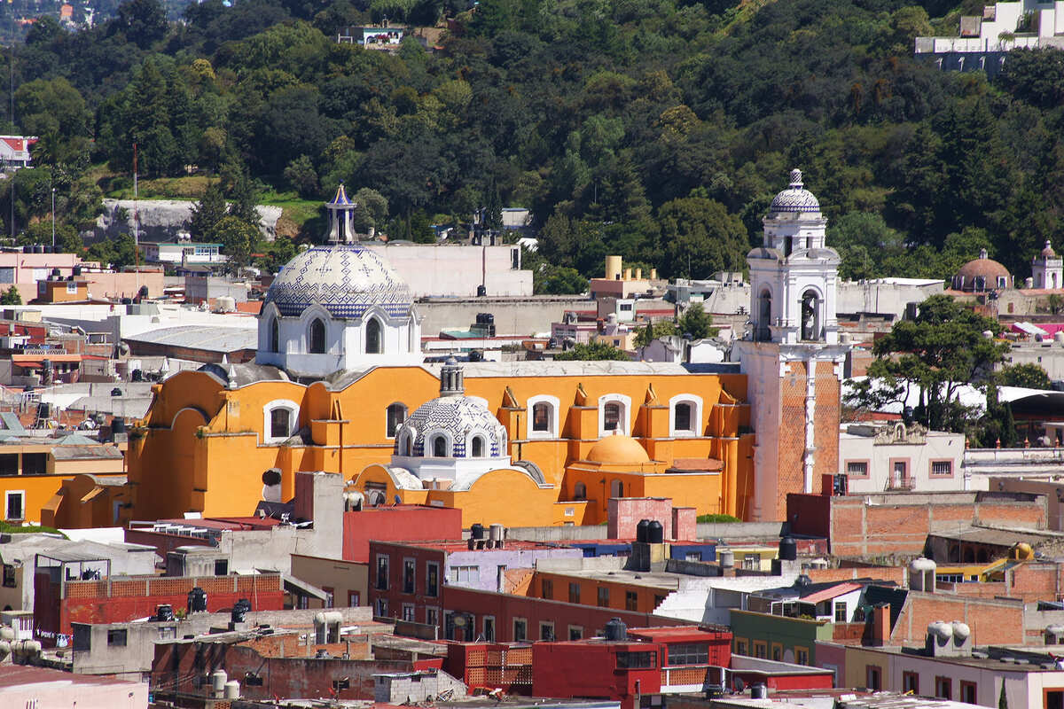 Aerial View Of Tlaxcala In Mexico, Latin America